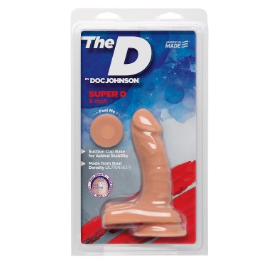 Dildo-the super d vanilla 6 inch